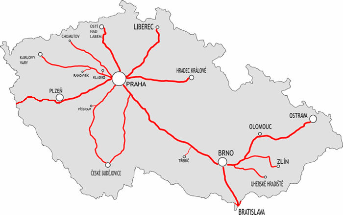 Mapa ČR