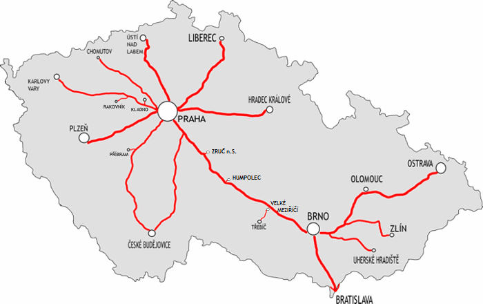 Mapa ČR